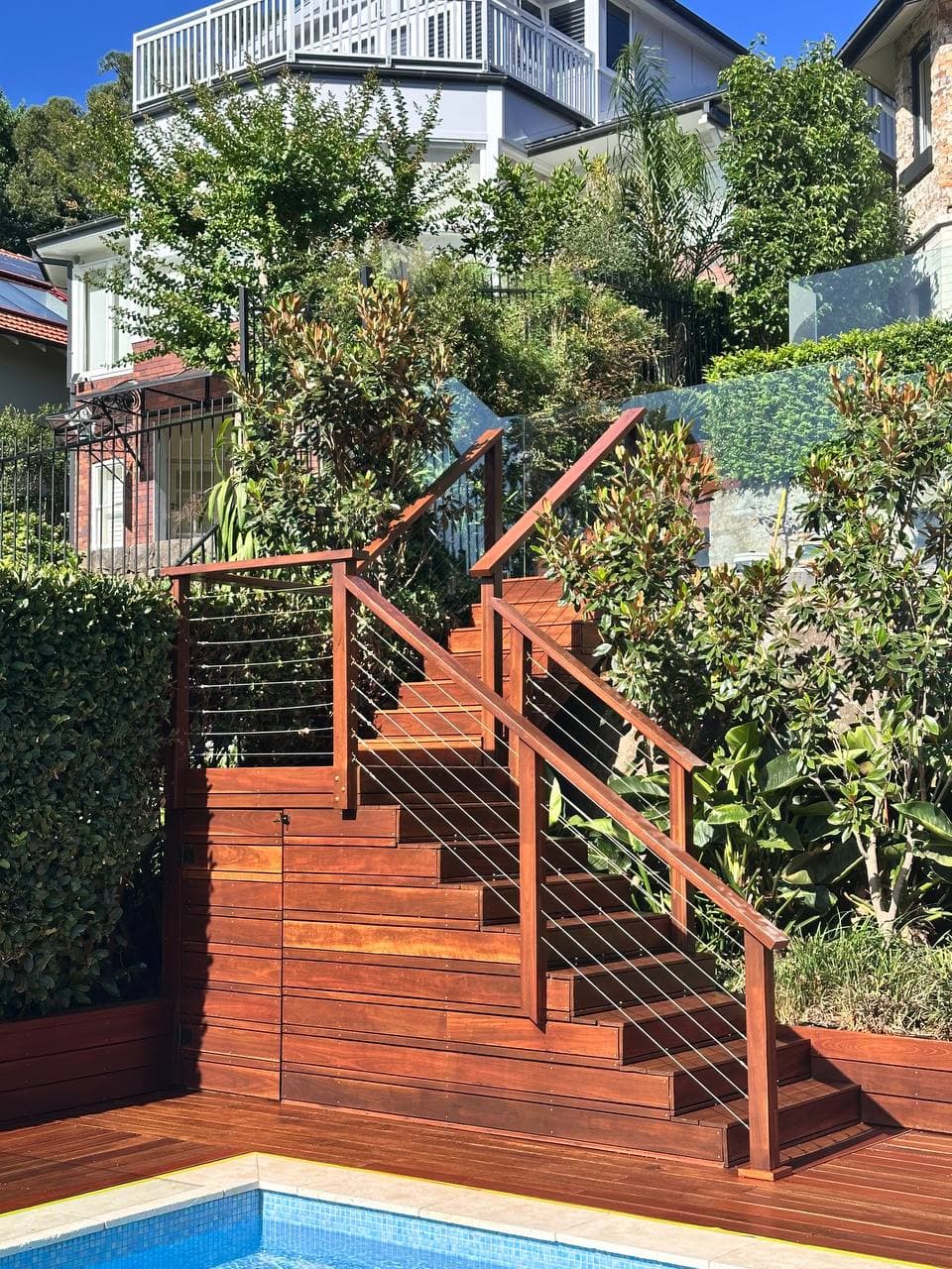 Pool Deck with Steps