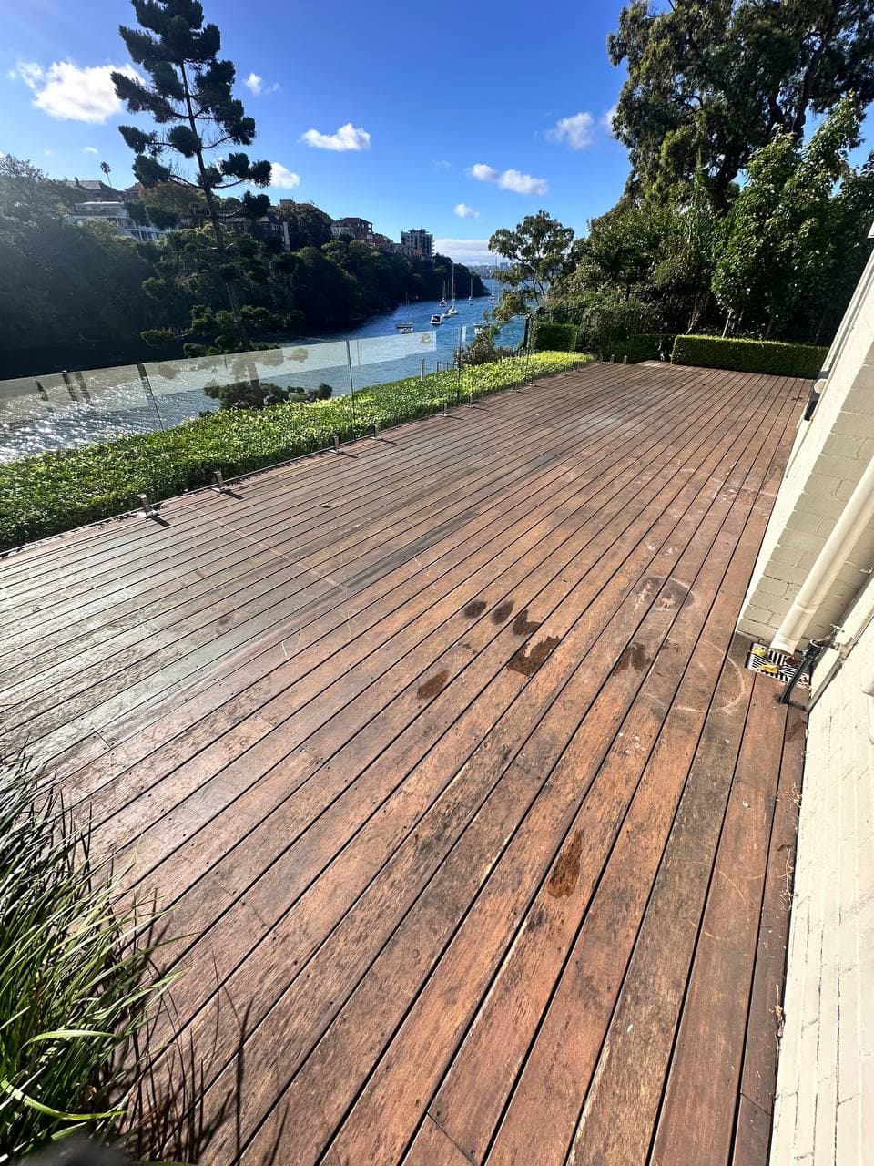 Before: Waterfront deck restoration